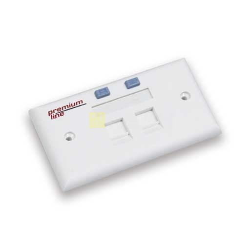 Face Plate-90°-2 Port